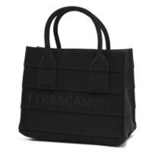 Salvatore Ferragamo Tote Bag Handbag Black NERO